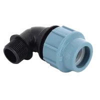 Колено компрессионное (угол) Unidelta 25 х ½" с наружной резьбой