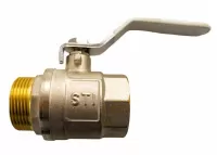 Кран шаровой STI 1"ВР x 1"НР рычаг