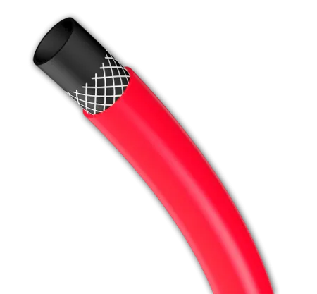 Шланг ПВХ поливочный армированный Родничок-Люкс 5/8" 20м (красный)