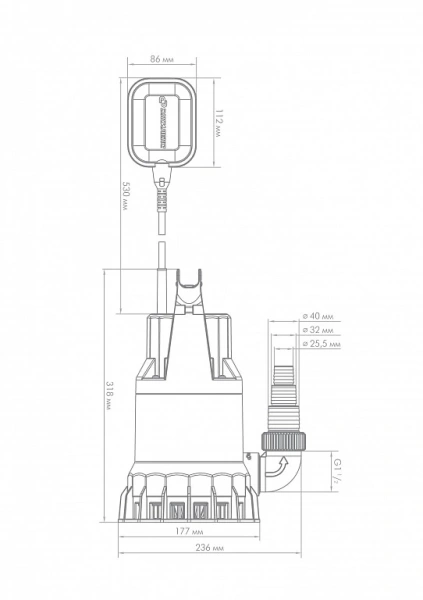 Насос Джилекс Дренажник 220/12